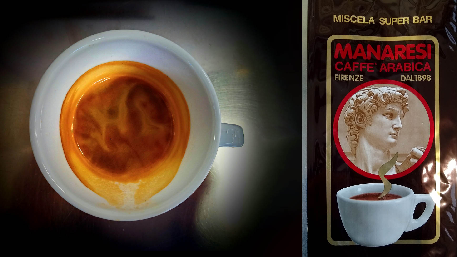 El Marrone Manaresi, o Super Bar, llamado internamente también la 'Segunda' (mezcla), es un café predominantemente de arábica, con acidez equilibrada por un robusta de altísima calidad y un perfil aromático bien equilibrado. Representa una excelencia de la empresa Manaresi y del café italiano.