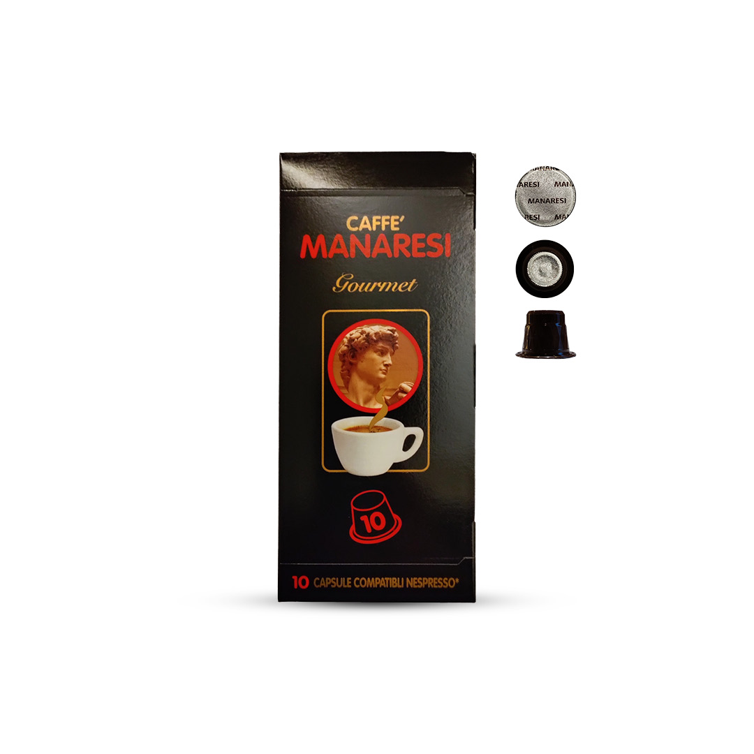 10 Capsule di caff compatibili Nespresso<sup></sup> (50 gr.) Gourmet