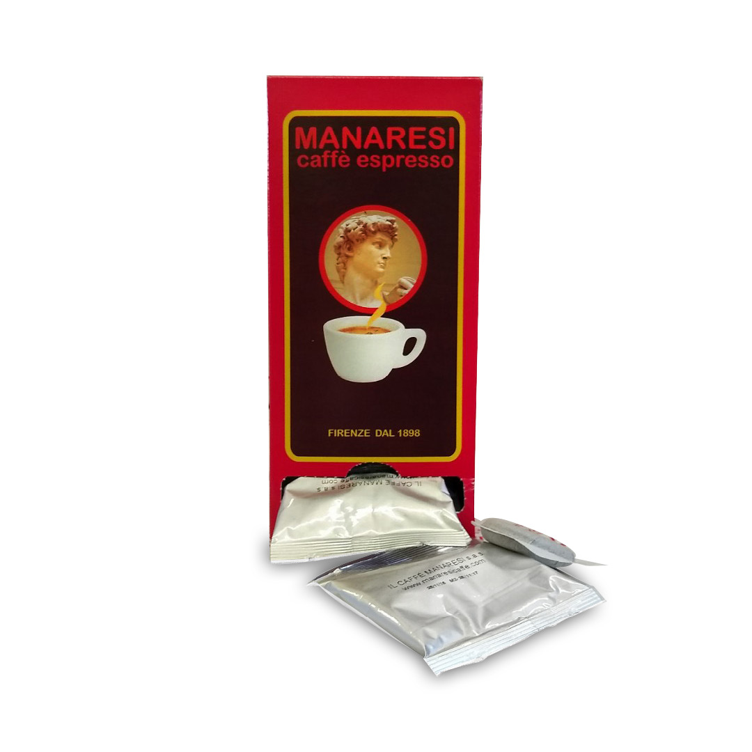 18 Dosettes de café ESE (125 g), Sélection arabica.